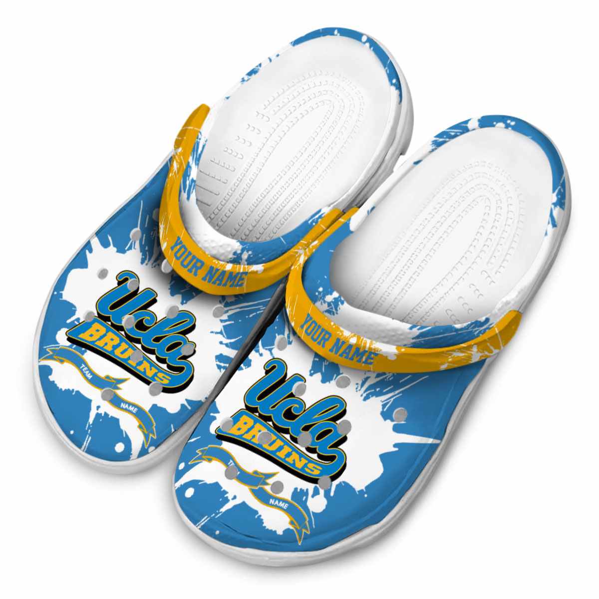 Merchidea UCLA Bruins NCAA Sport Crocs Crocband Clogs Shoes Comfortable For Men Women and Kids