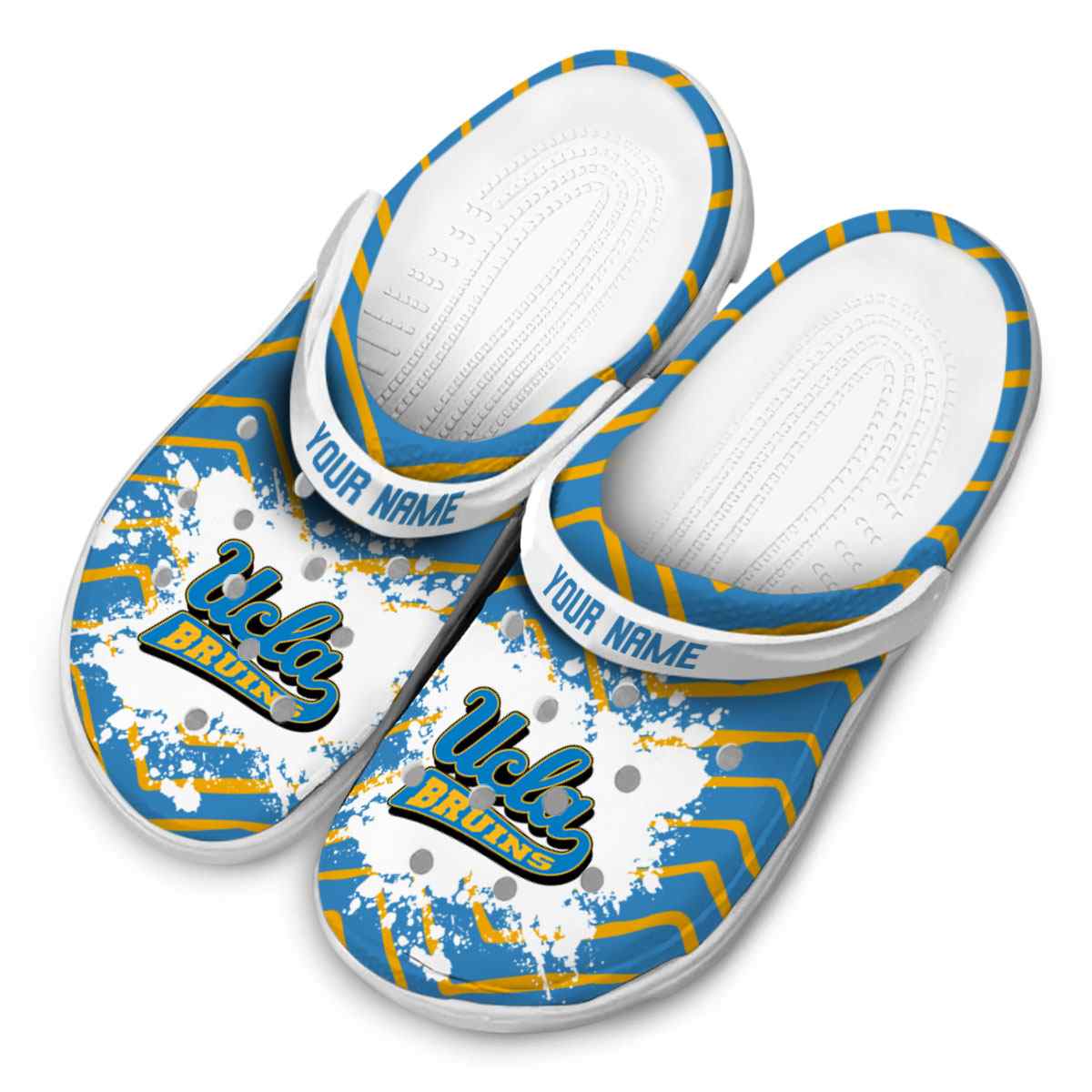 Merchidea UCLA Bruins NCAA Sport Crocs Crocband Clogs Shoes Comfortable For Men Women and Kids