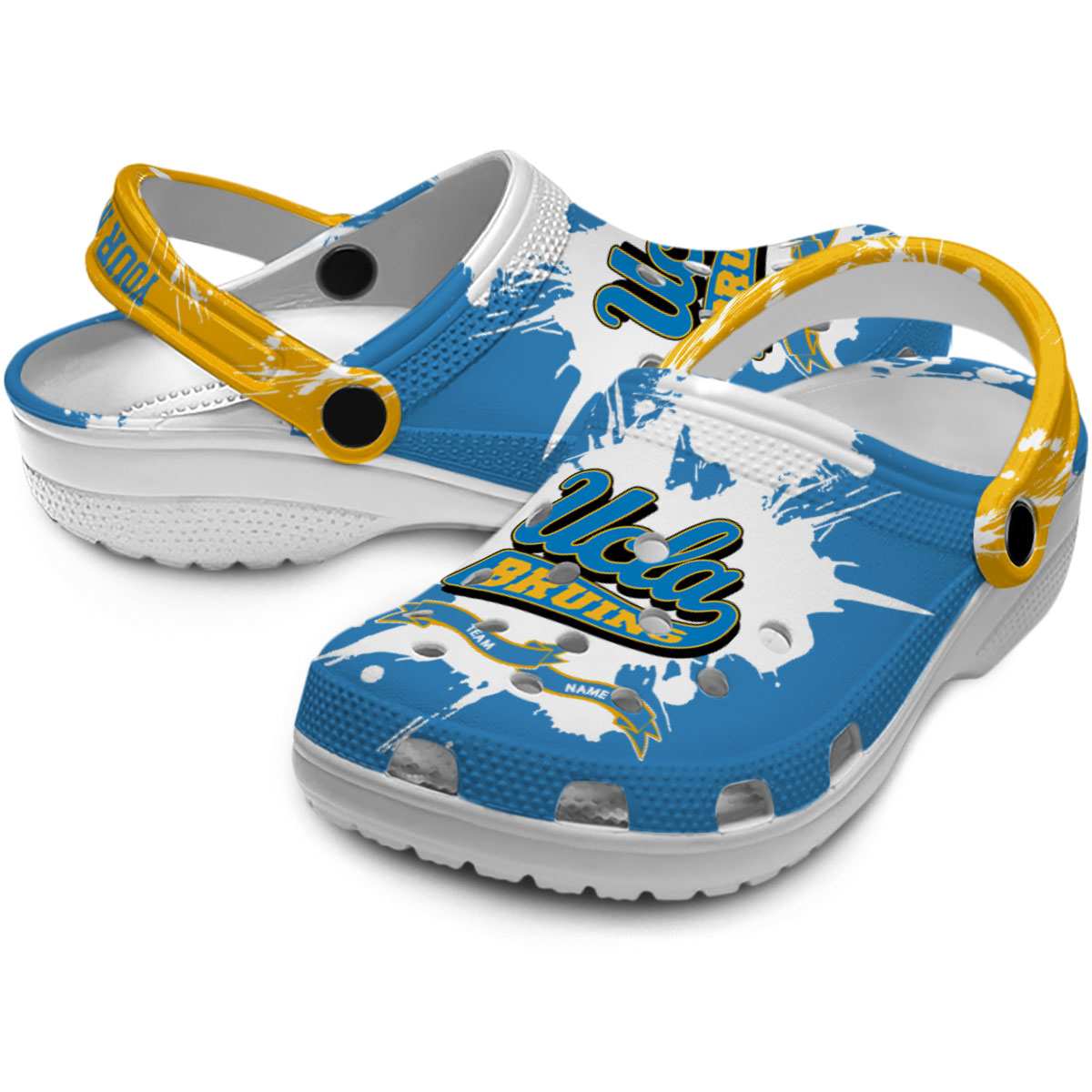 Merchidea UCLA Bruins NCAA Sport Crocs Crocband Clogs Shoes Comfortable For Men Women and Kids