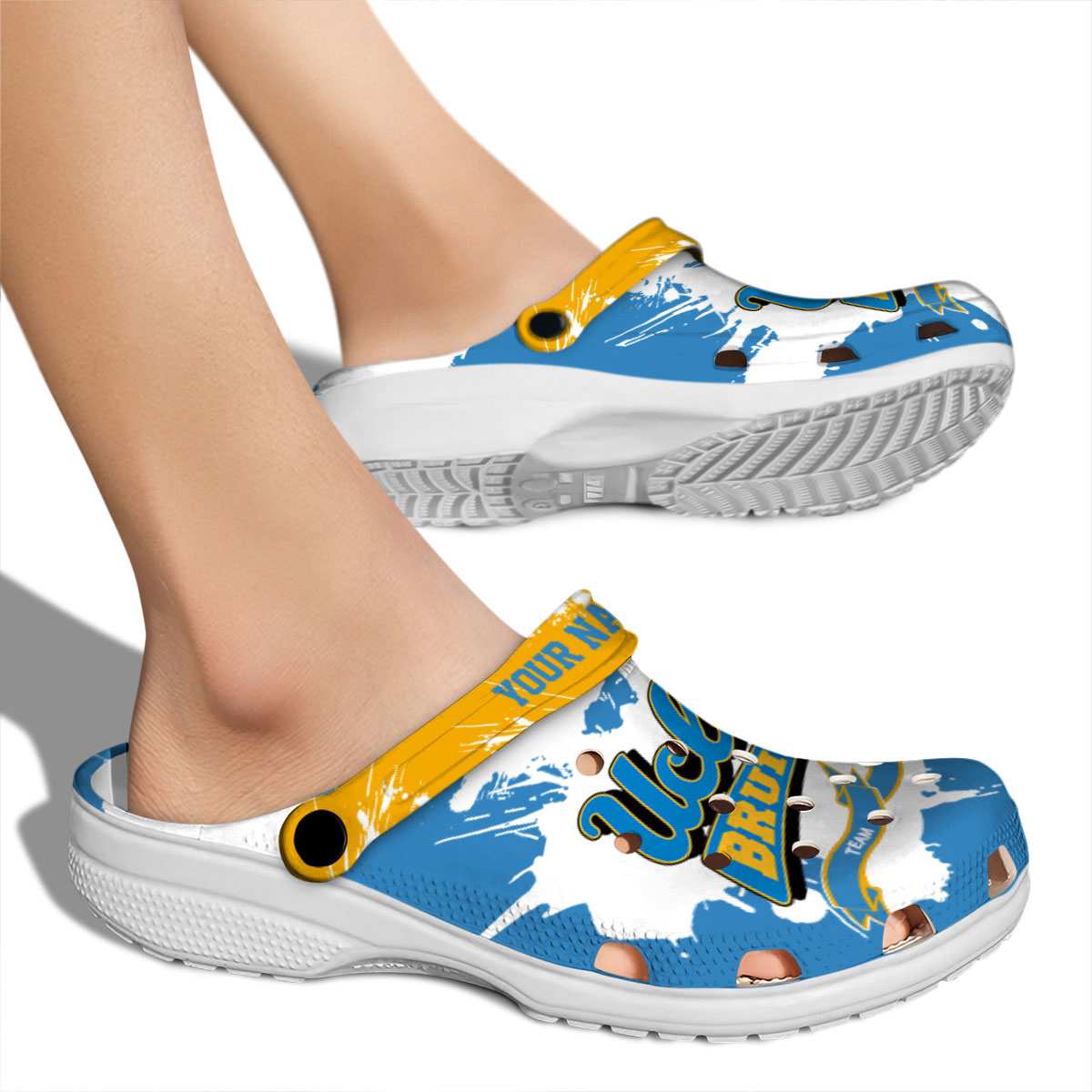 Merchidea UCLA Bruins NCAA Sport Crocs Crocband Clogs Shoes Comfortable For Men Women and Kids