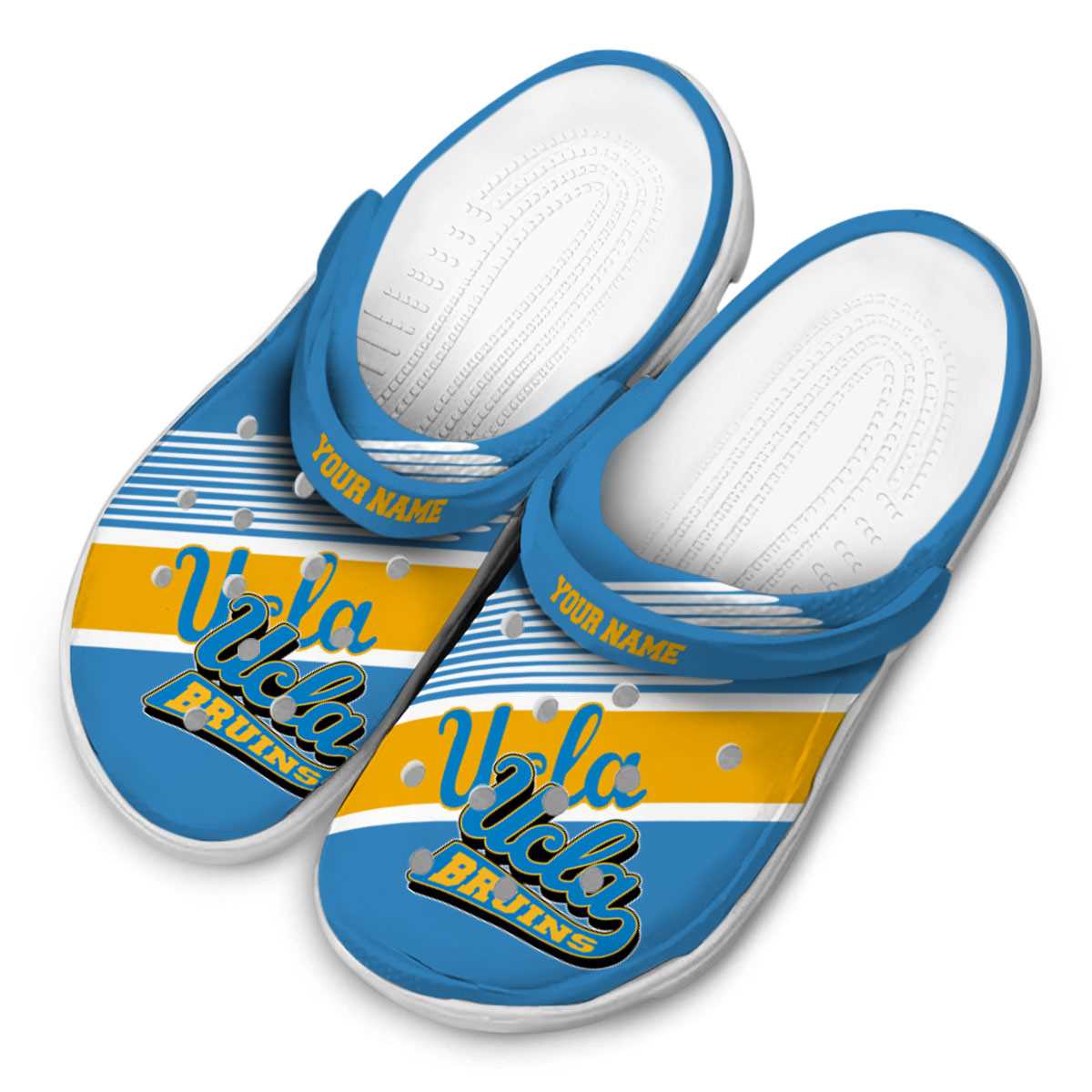 Merchidea UCLA Bruins NCAA Sport Crocs Crocband Clogs Shoes Comfortable For Men Women and Kids