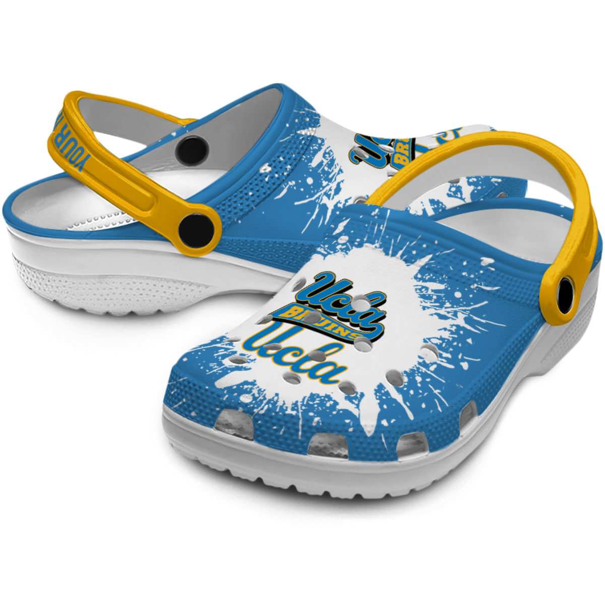 Merchidea UCLA Bruins NCAA Sport Crocs Crocband Clogs Shoes Comfortable For Men Women and Kids