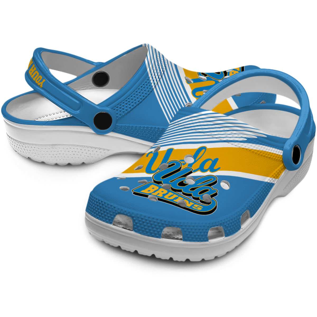 Merchidea UCLA Bruins NCAA Sport Crocs Crocband Clogs Shoes Comfortable For Men Women and Kids