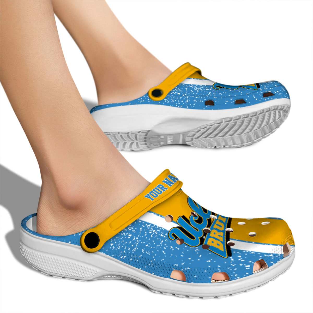 Merchidea UCLA Bruins NCAA Sport Crocs Crocband Clogs Shoes Comfortable For Men Women and Kids