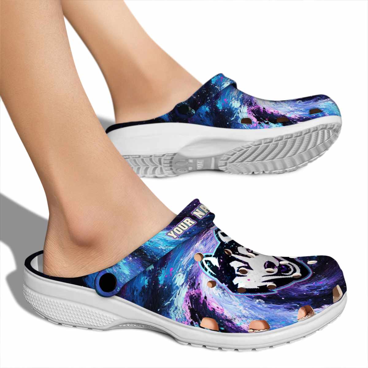 Merchidea UConn Huskies NCAA Sport Crocs Crocband Clogs Shoes Comfortable For Men Women and Kids