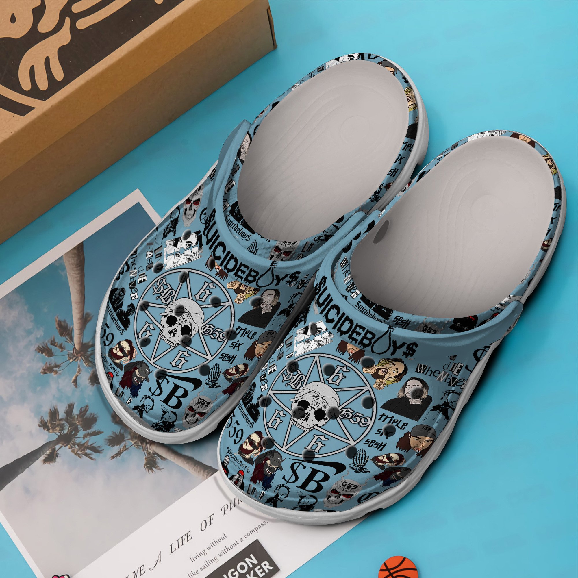 Merchidea $uicideboy$ Music Crocs Crocband Clogs Shoes Comfortable For Men Women and Kids