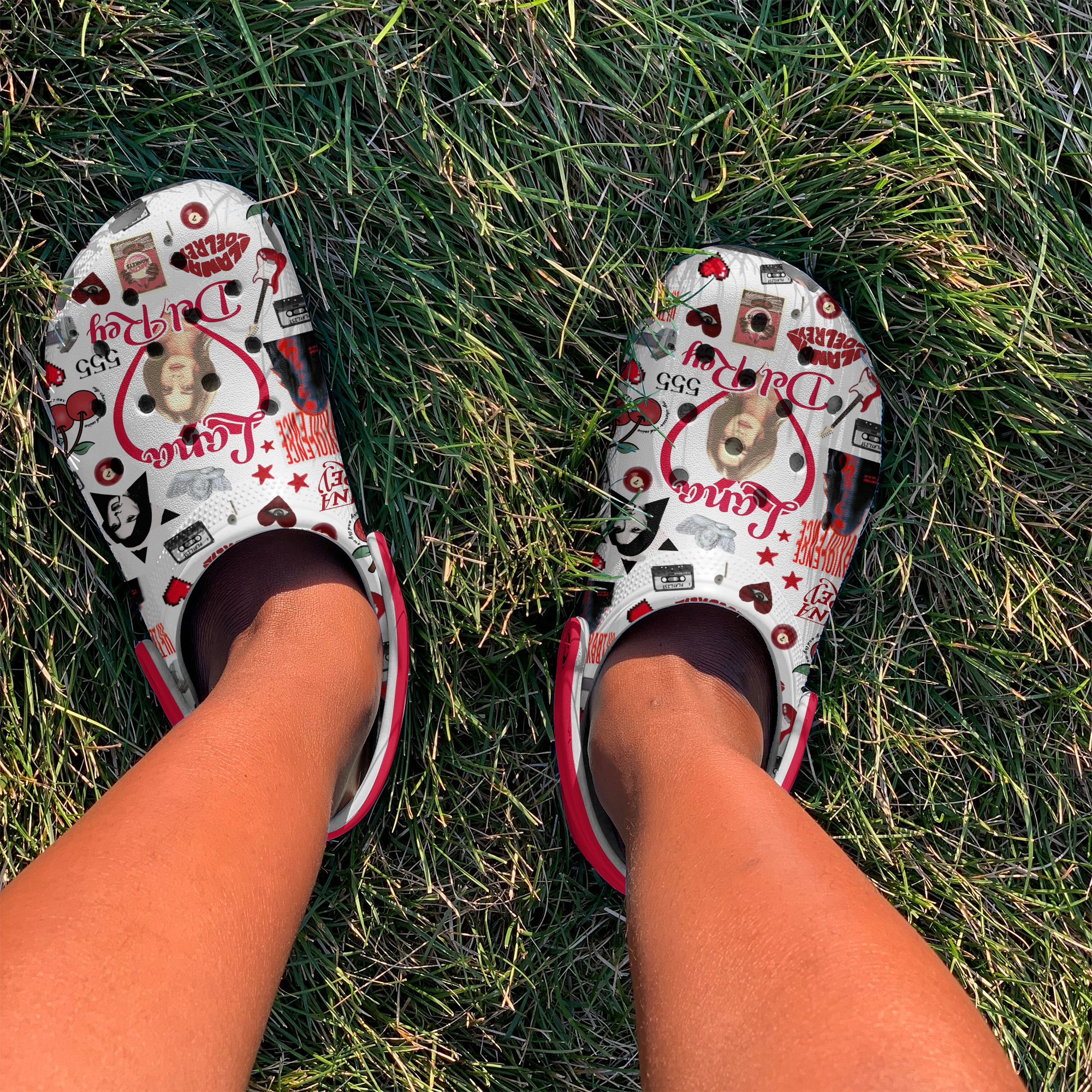 Merchidea Ultraviolence Lana Del Rey Music Crocs Crocband Clogs Shoes Comfortable For Men Women and Kids