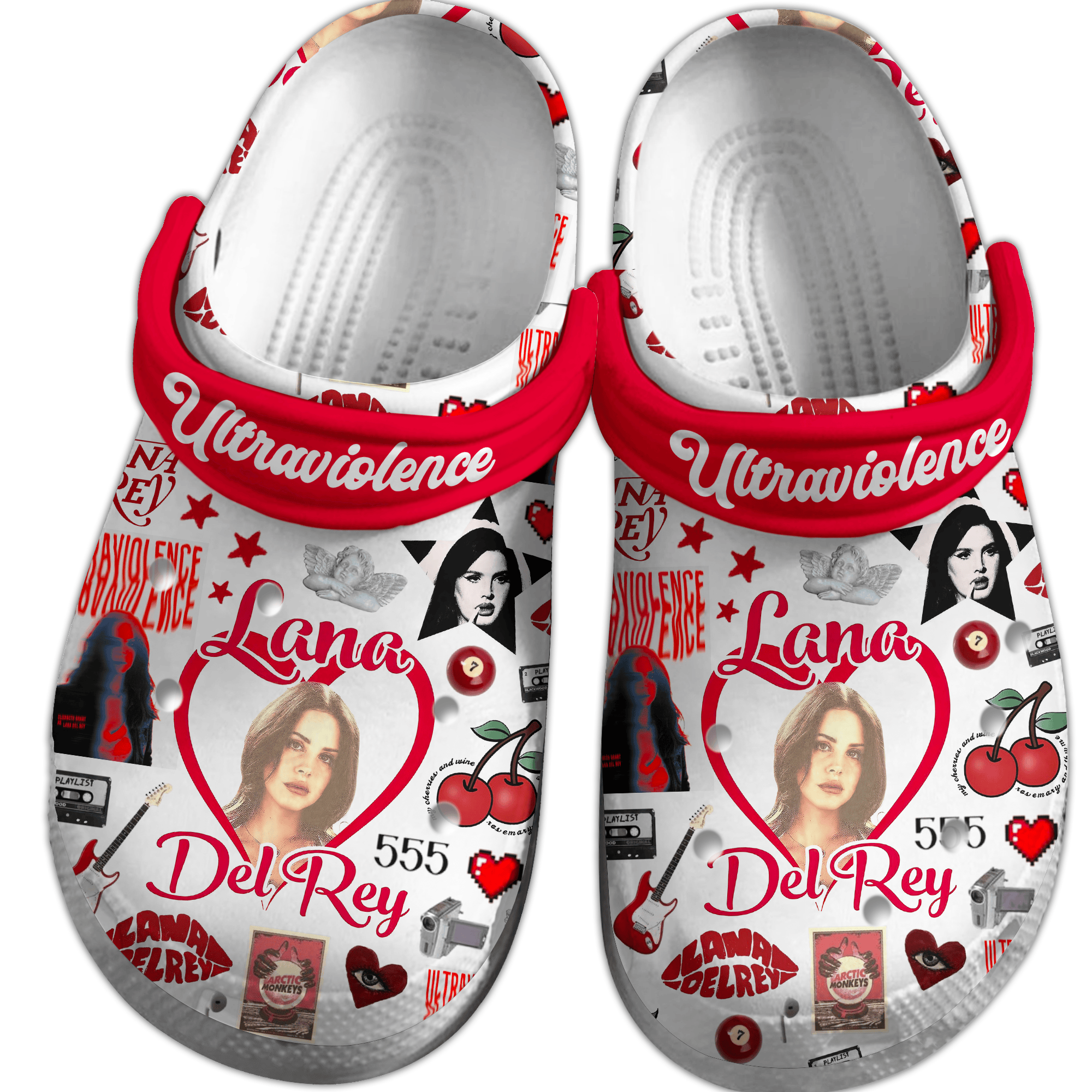 Merchidea Ultraviolence Lana Del Rey Music Crocs Crocband Clogs Shoes Comfortable For Men Women and Kids