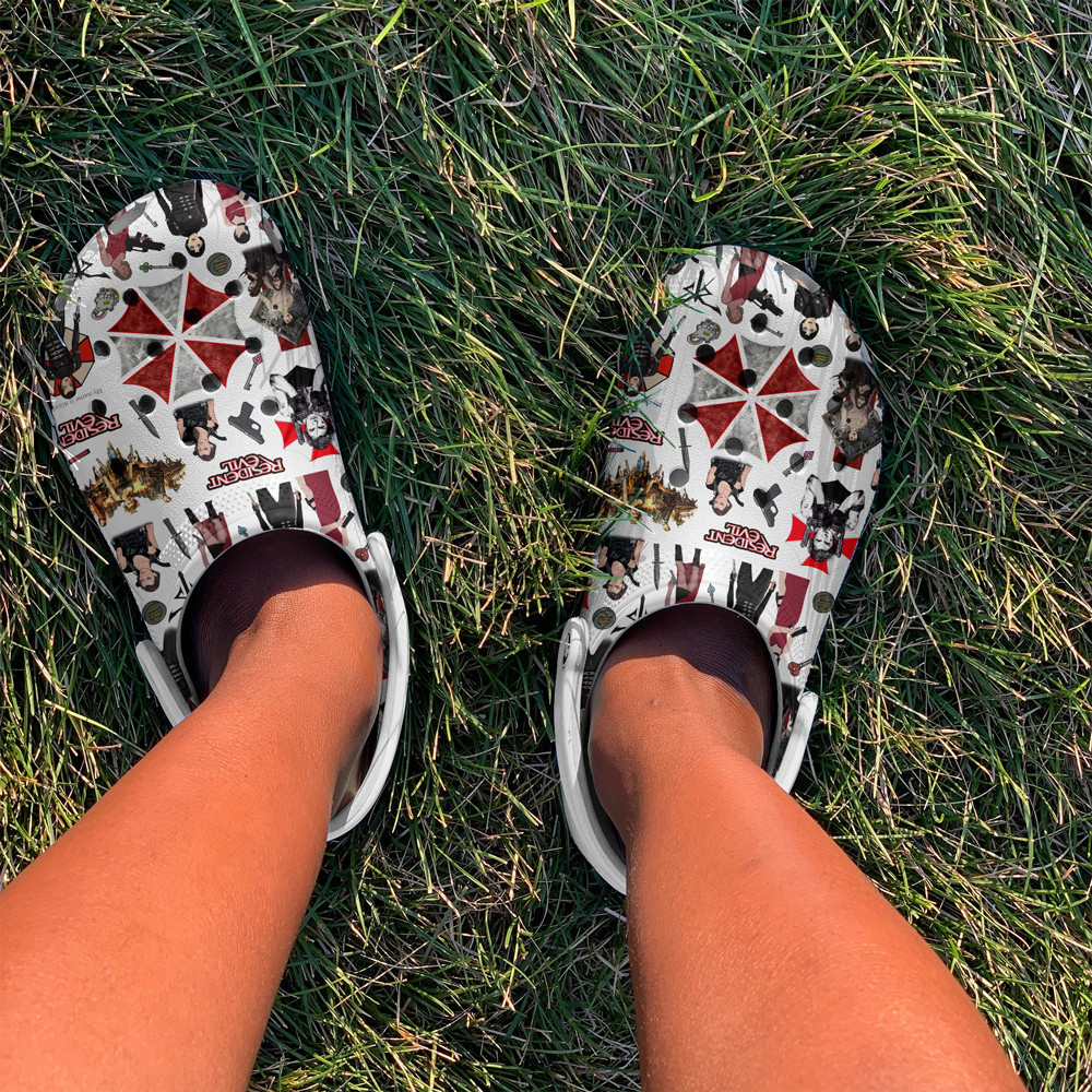 Merchidea Umbrella Corporation Resident Evil Movie Crocs Crocband Clogs Shoes Comfortable For Men Women and Kids