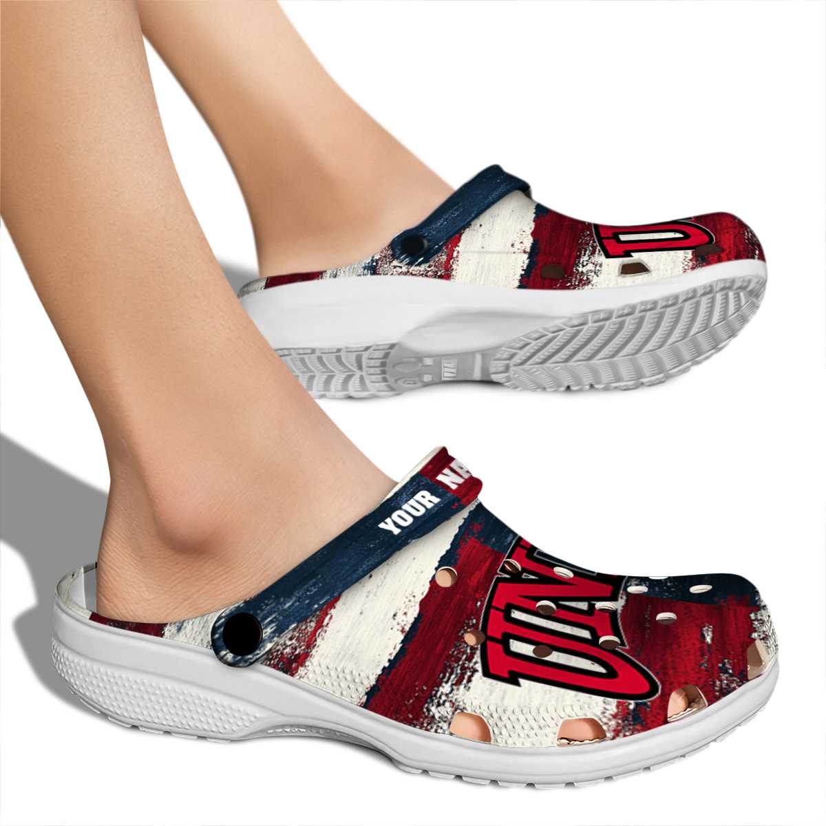 Merchidea UNLV Rebels NCAA Sport Crocs Crocband Clogs Shoes Comfortable For Men Women and Kids