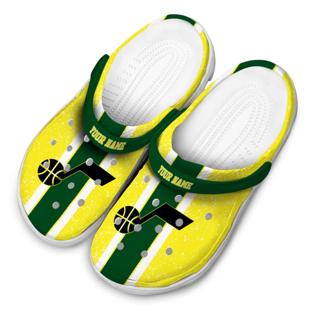 Merchidea Utah Jazz NBA Sport Crocs Crocband Clogs Shoes Comfortable For Men Women and Kids