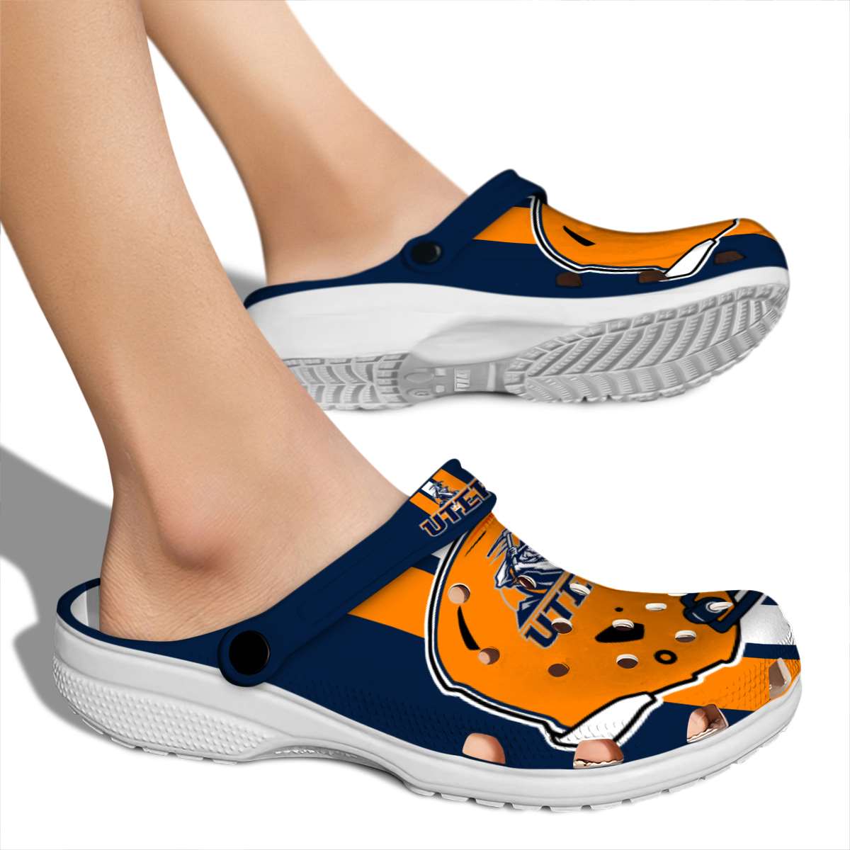 Merchidea UTEP Miners NCAA Sport Crocs Crocband Clogs Shoes Comfortable For Men Women and Kids