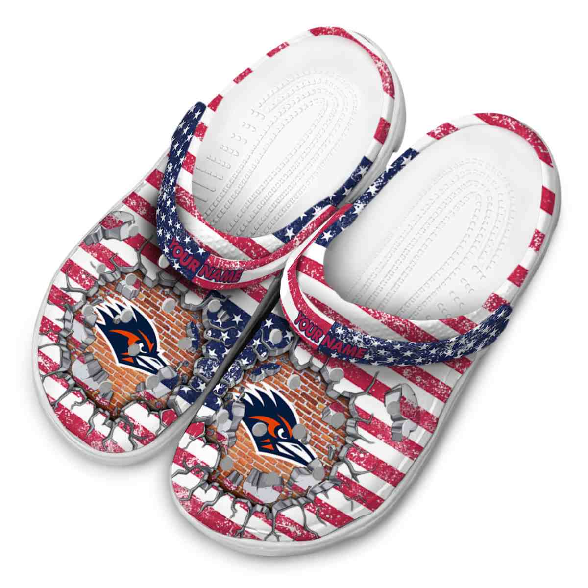 Merchidea UTSA Roadrunners NCAA Sport Crocs Crocband Clogs Shoes Comfortable For Men Women and Kids