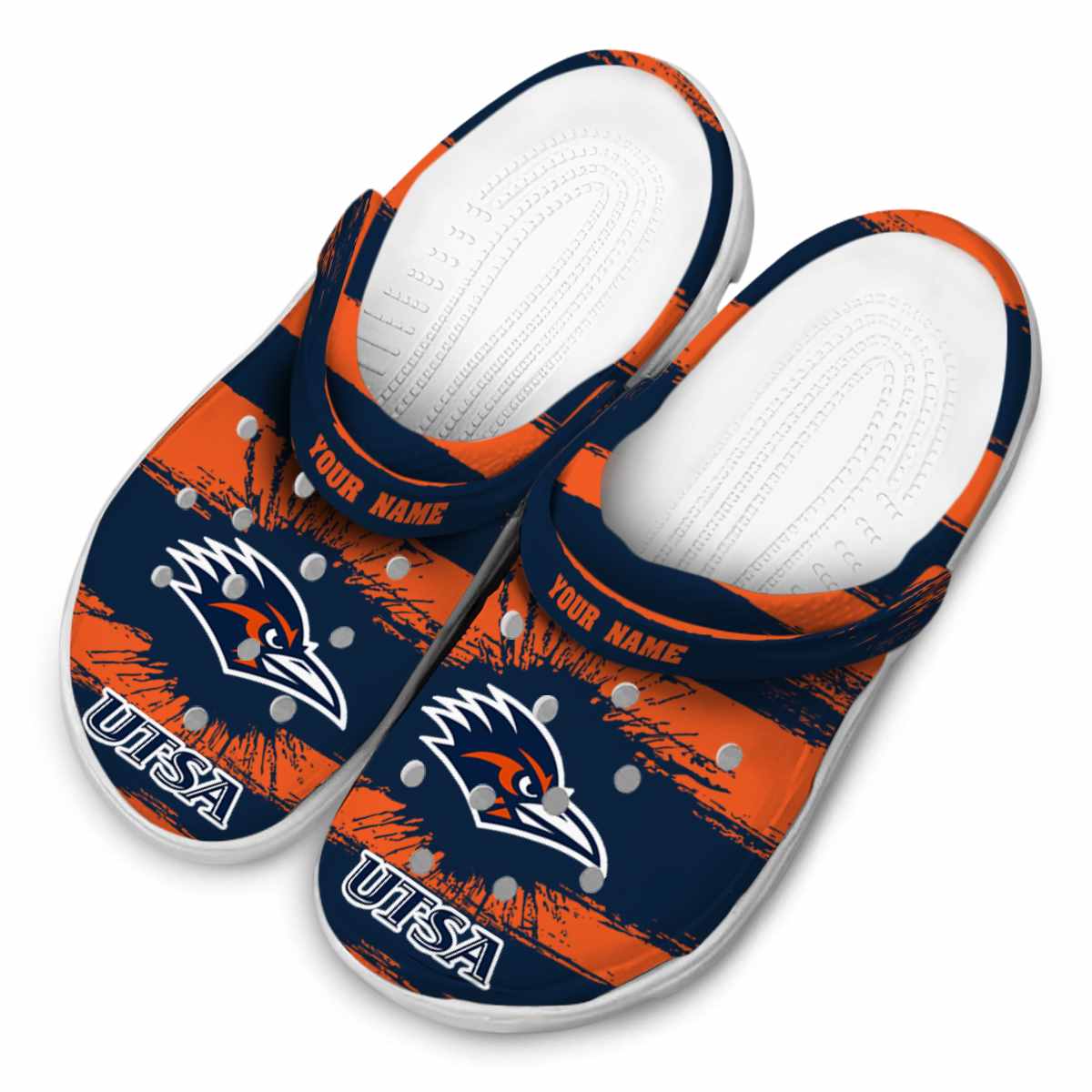 Merchidea UTSA Roadrunners NCAA Sport Crocs Crocband Clogs Shoes Comfortable For Men Women and Kids