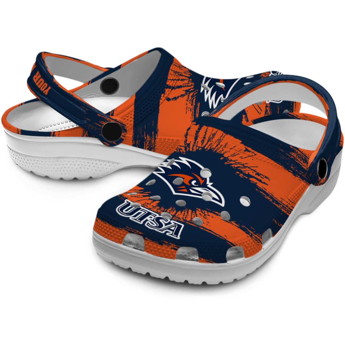 Merchidea UTSA Roadrunners NCAA Sport Crocs Crocband Clogs Shoes Comfortable For Men Women and Kids