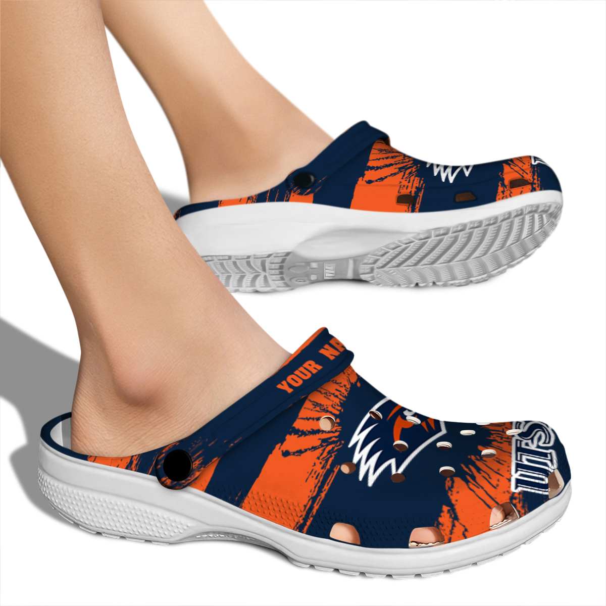 Merchidea UTSA Roadrunners NCAA Sport Crocs Crocband Clogs Shoes Comfortable For Men Women and Kids