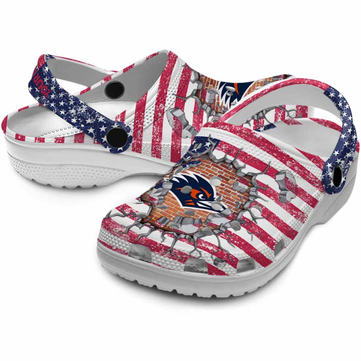 Merchidea UTSA Roadrunners NCAA Sport Crocs Crocband Clogs Shoes Comfortable For Men Women and Kids