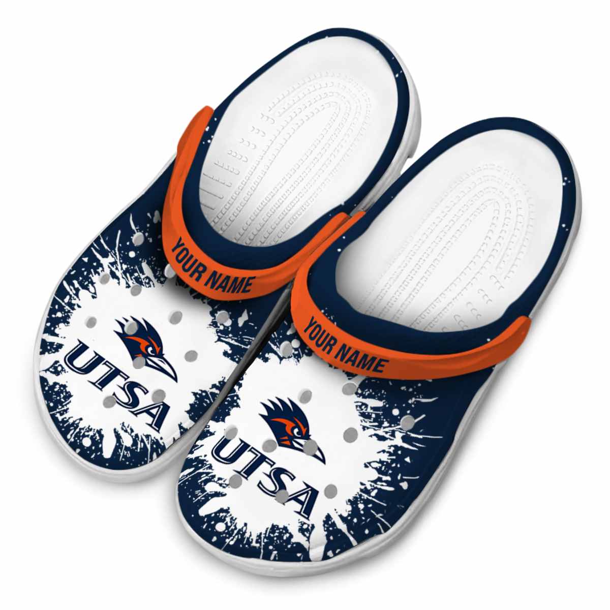 Merchidea UTSA Roadrunners NCAA Sport Crocs Crocband Clogs Shoes Comfortable For Men Women and Kids