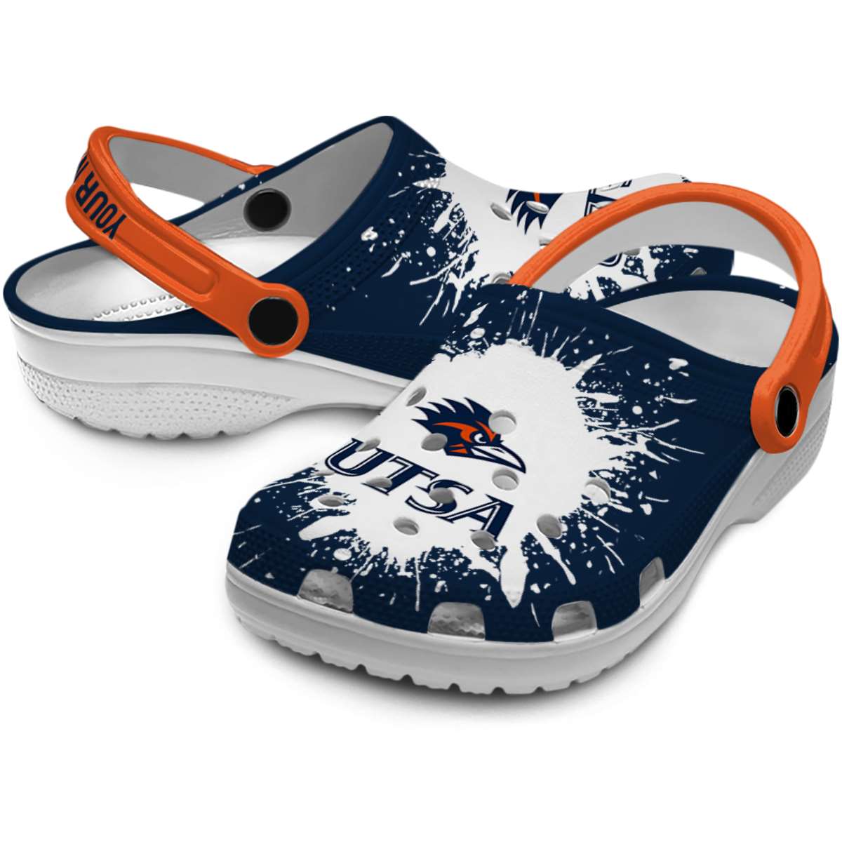 Merchidea UTSA Roadrunners NCAA Sport Crocs Crocband Clogs Shoes Comfortable For Men Women and Kids