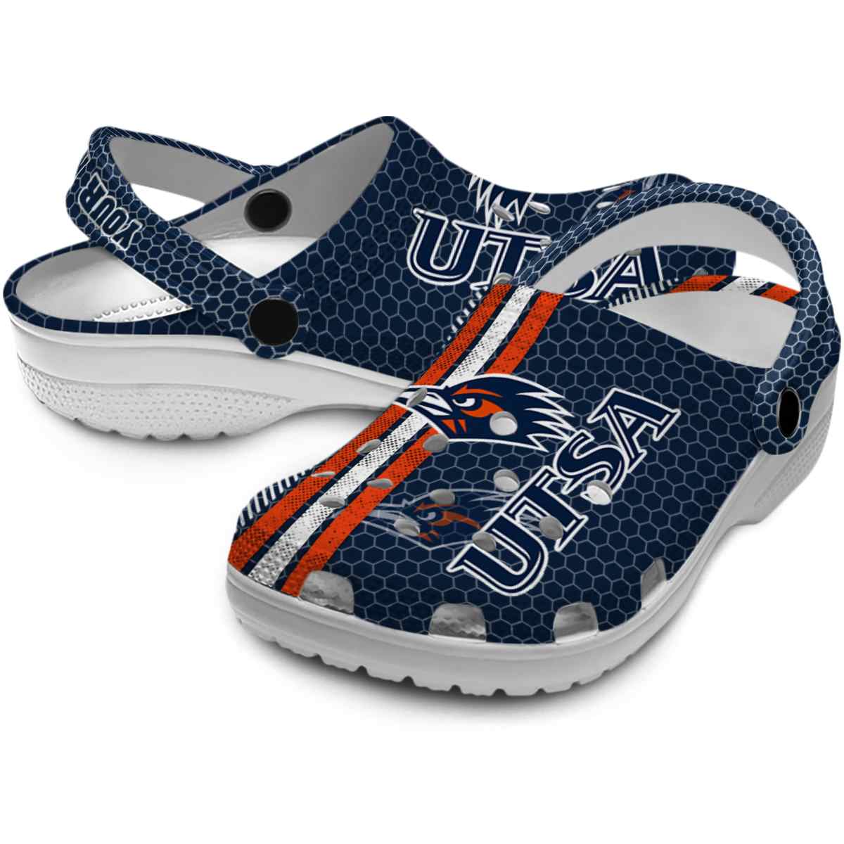 Merchidea UTSA Roadrunners NCAA Sport Crocs Crocband Clogs Shoes Comfortable For Men Women and Kids