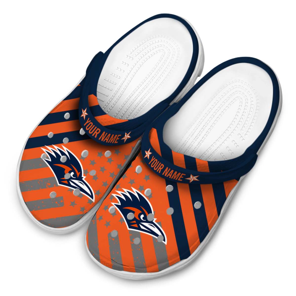 Merchidea UTSA Roadrunners NCAA Sport Crocs Crocband Clogs Shoes Comfortable For Men Women and Kids
