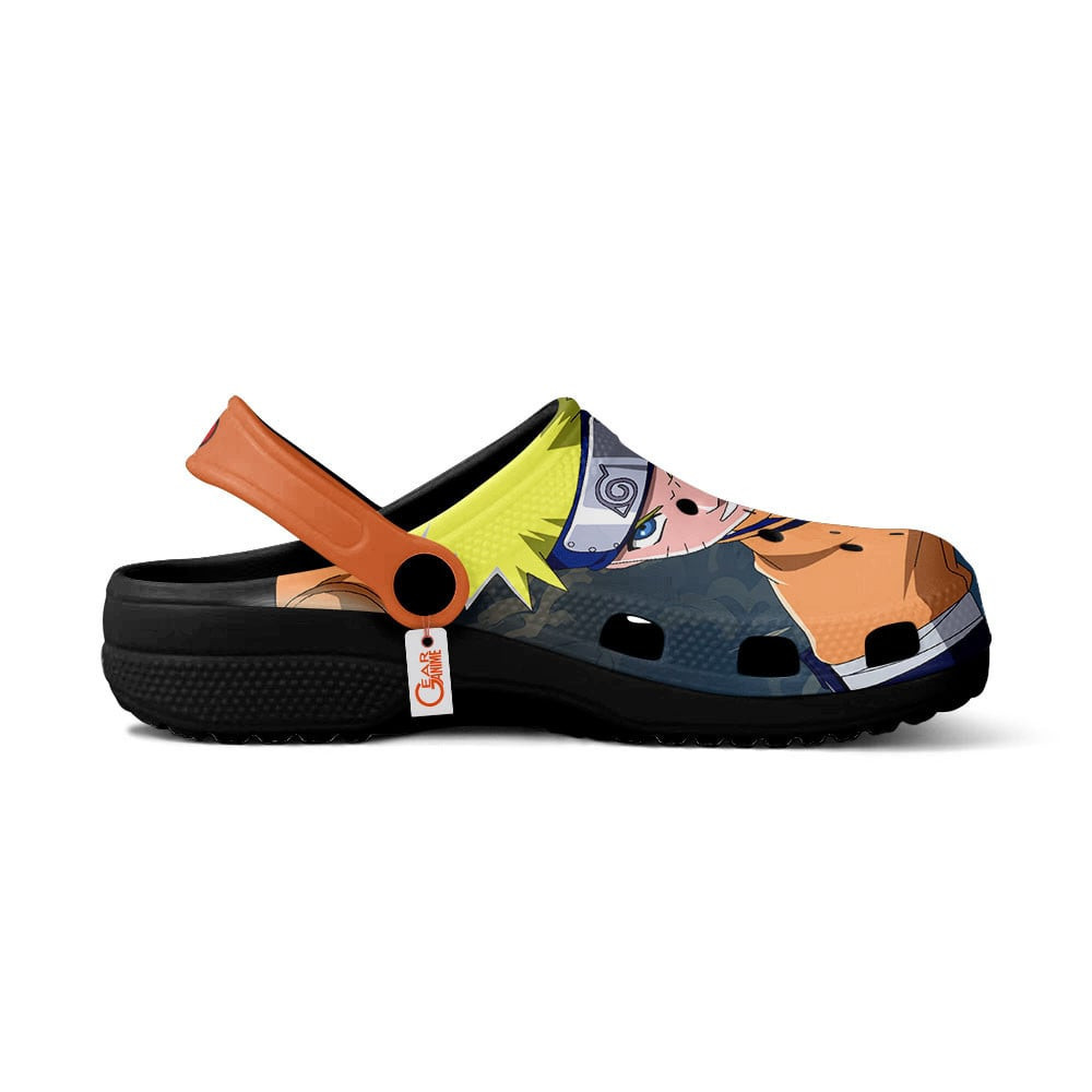 Merchidea Uzumaki Naruto and Hatake Kakashi Naruto Shippuden Anime Crocs Crocband Clogs Shoes Comfortable For Men Women and Kids