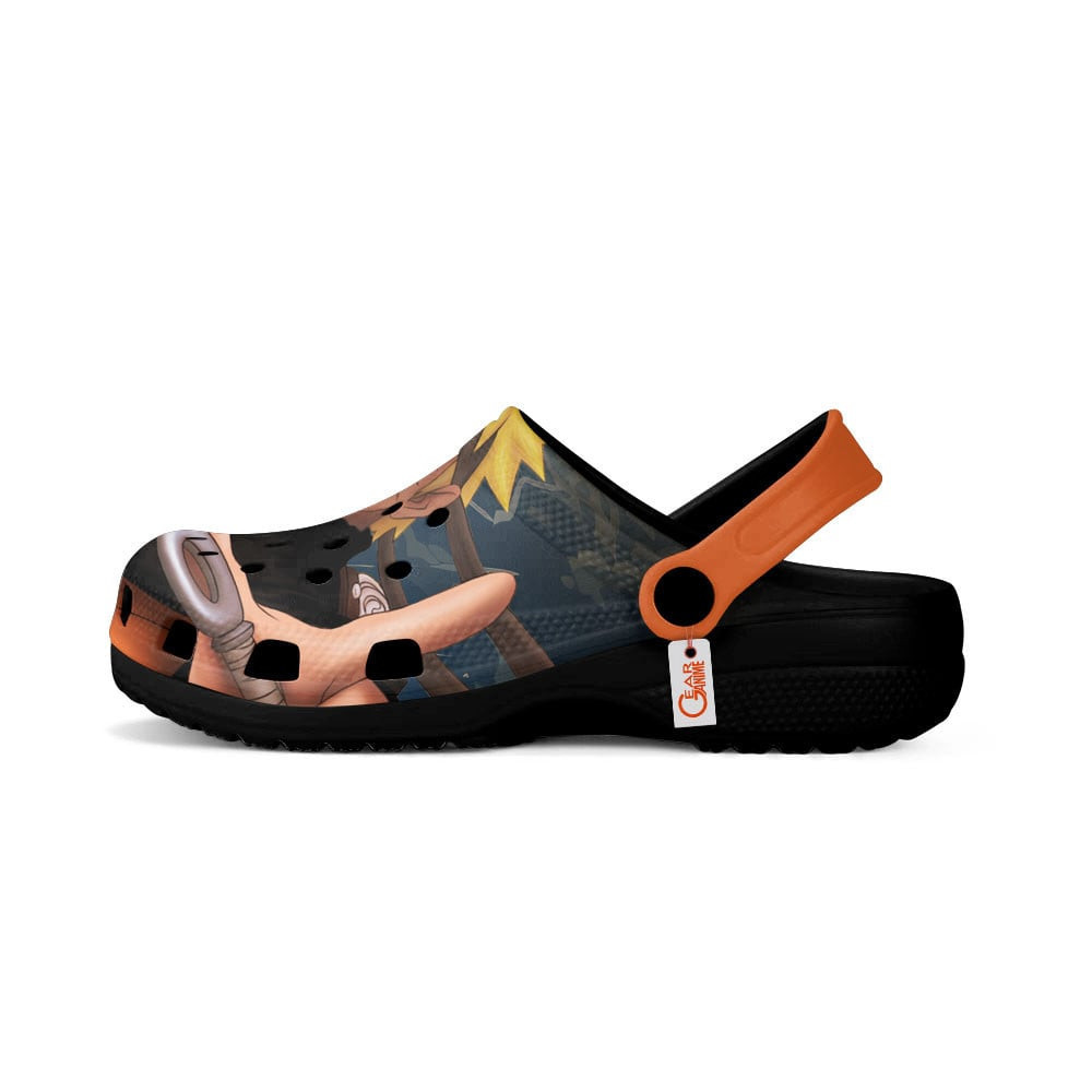 Merchidea Uzumaki Naruto and Hinata Hyuga Naruto Shippuden Anime Crocs Crocband Clogs Shoes Comfortable For Men Women and Kids