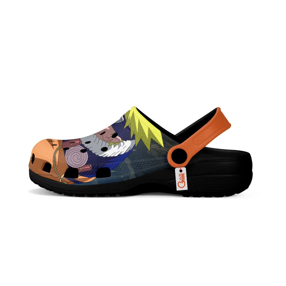 Merchidea Uzumaki Naruto and Minato Namikaze Naruto Shippuden Anime Crocs Crocband Clogs Shoes Comfortable For Men Women and Kids