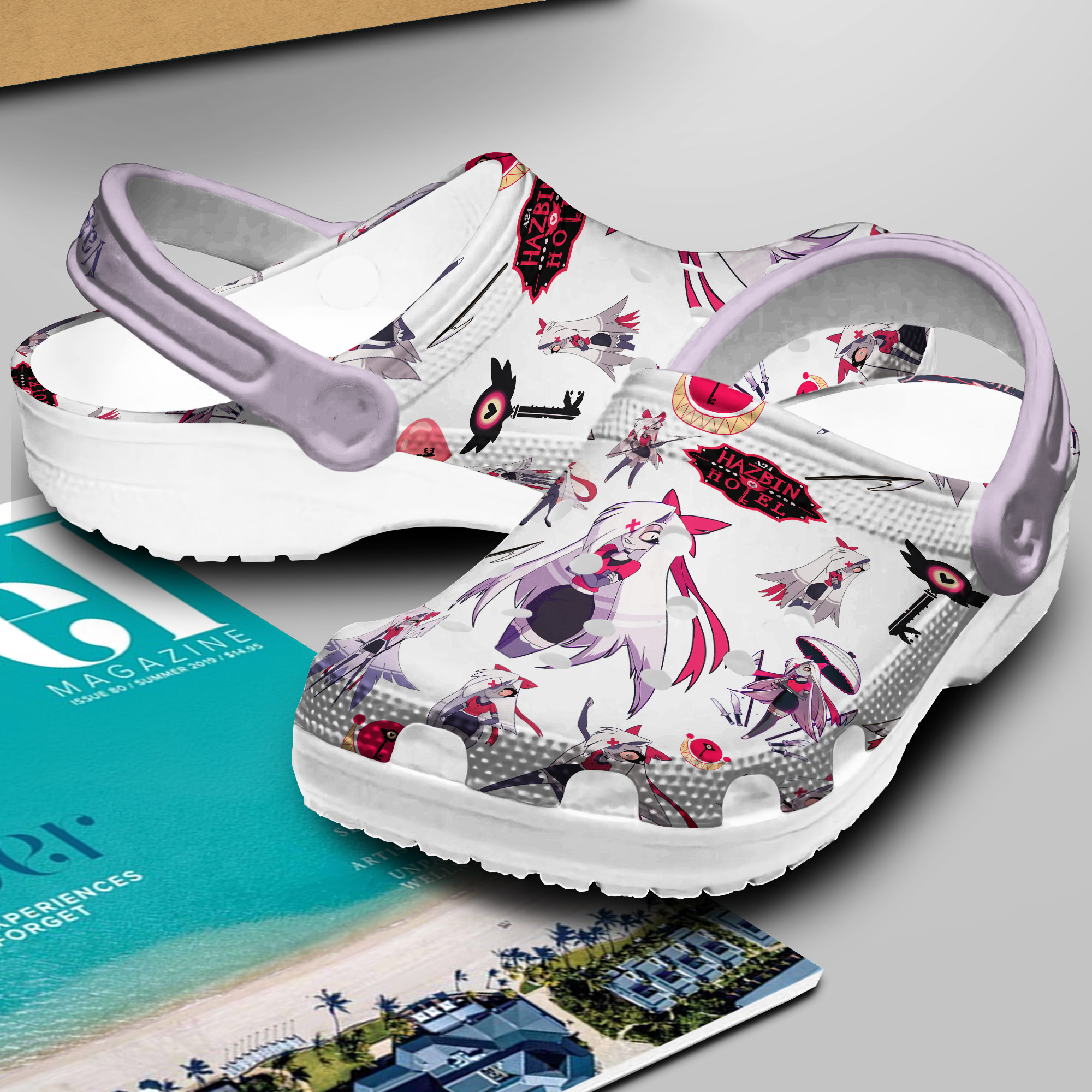 Merchidea Vaggie Hazbin Hotel TV Series Crocs Crocband Clogs Shoes Comfortable For Men Women and Kids