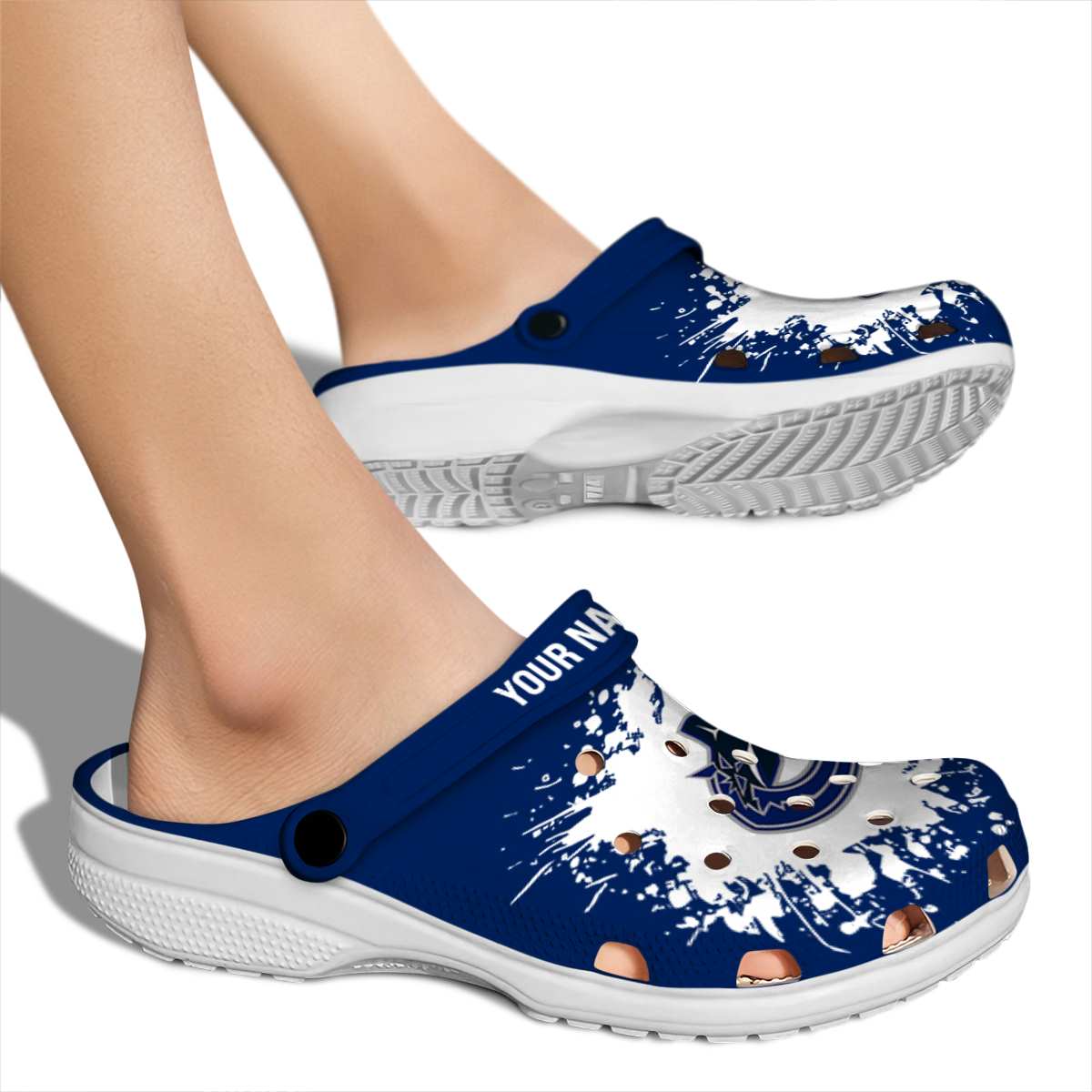 Merchidea Vancouver Canucks NHL Sport Crocs Crocband Clogs Shoes Comfortable For Men Women and Kids