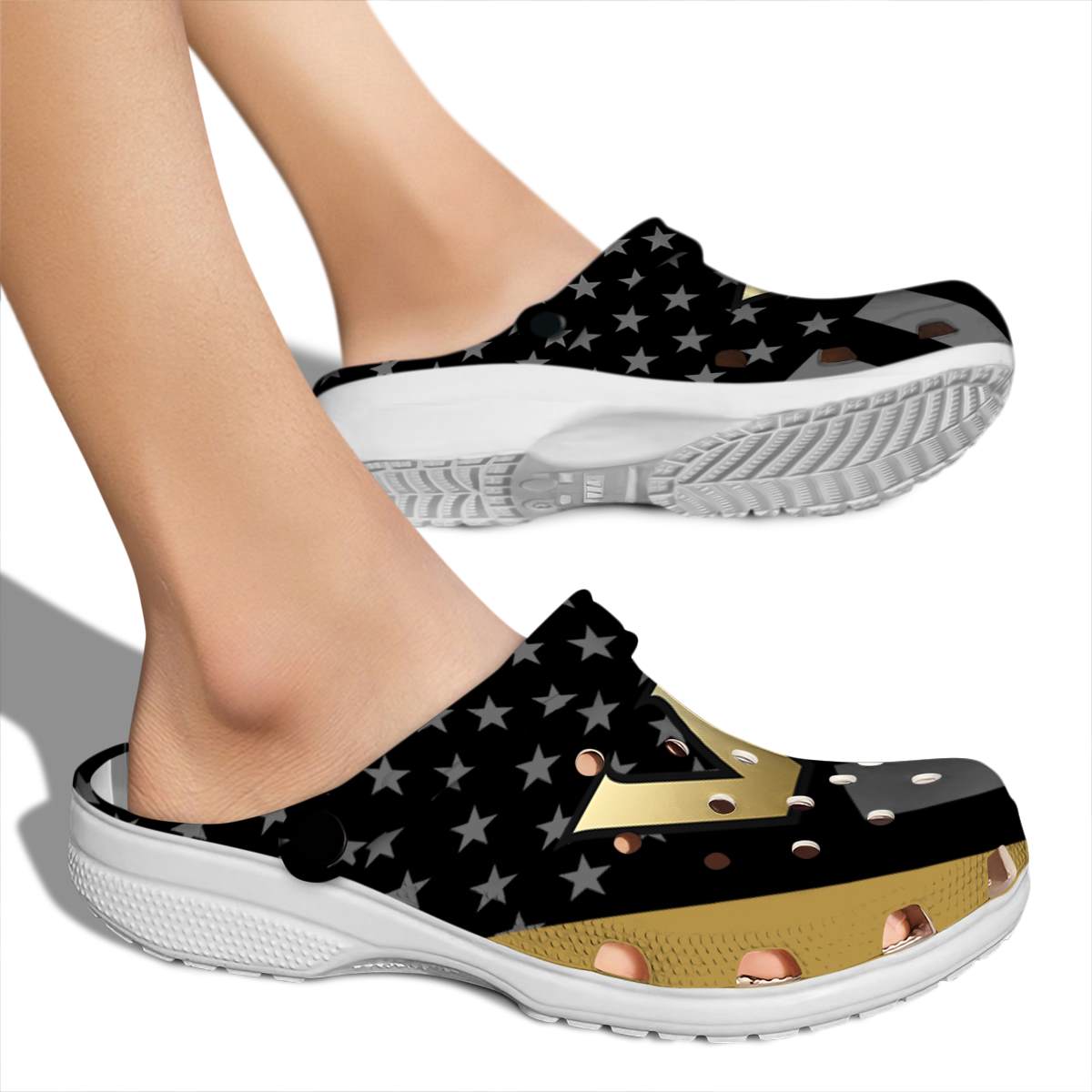 Merchidea Vanderbilt Commodores NCAA Sport Crocs Crocband Clogs Shoes Comfortable For Men Women and Kids