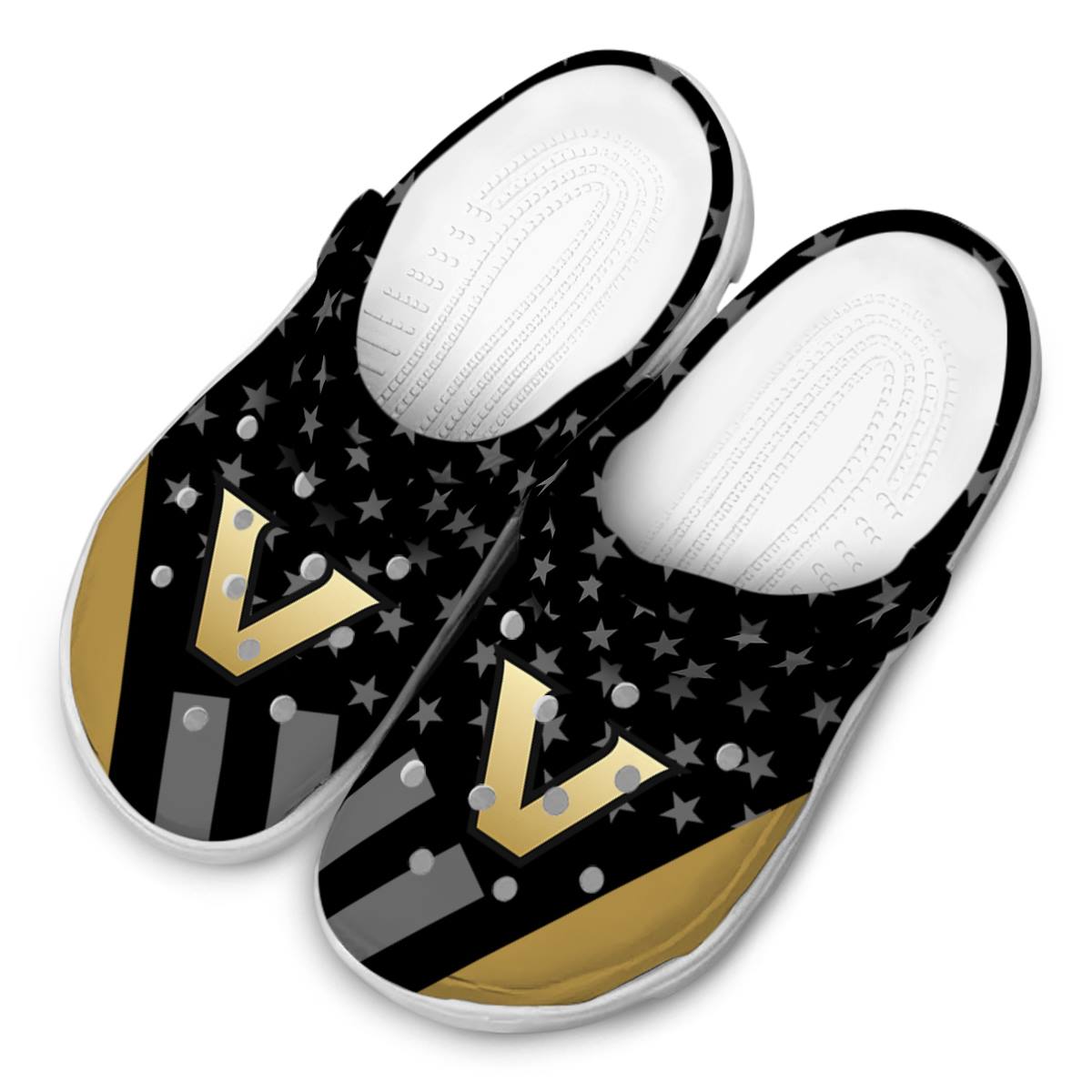 Merchidea Vanderbilt Commodores NCAA Sport Crocs Crocband Clogs Shoes Comfortable For Men Women and Kids