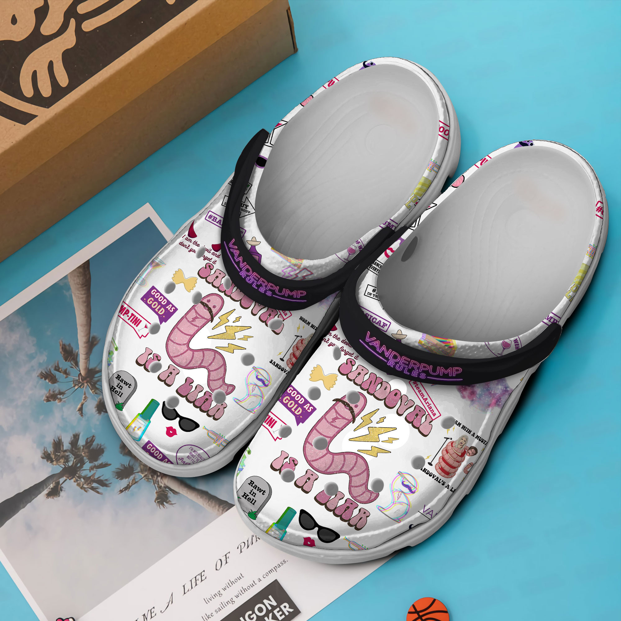 Merchidea Vanderpump Rules TV Series Crocs Crocband Clogs Shoes Comfortable For Men Women and Kids