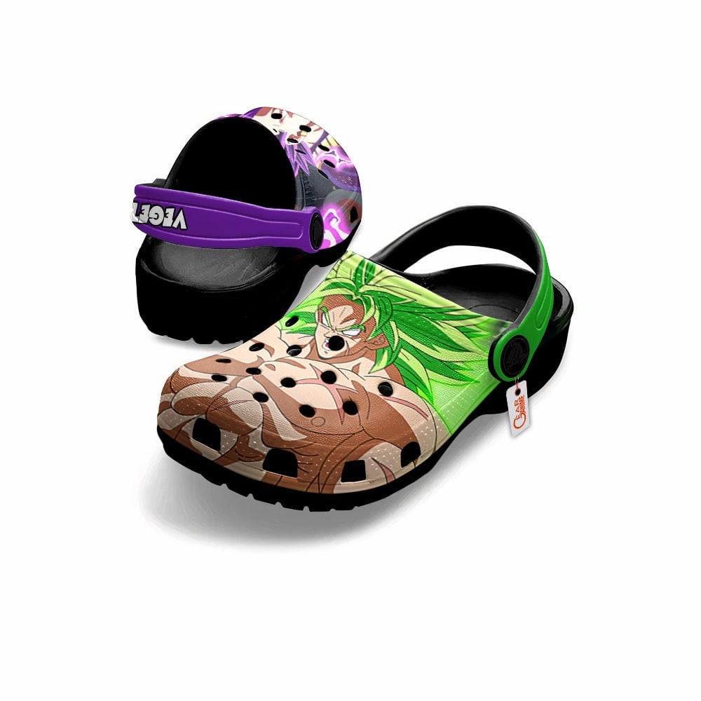Merchidea Vegeta Ultra Ego vs Broly Dragon Ball Anime Crocs Crocband Clogs Shoes Comfortable For Men Women and Kids