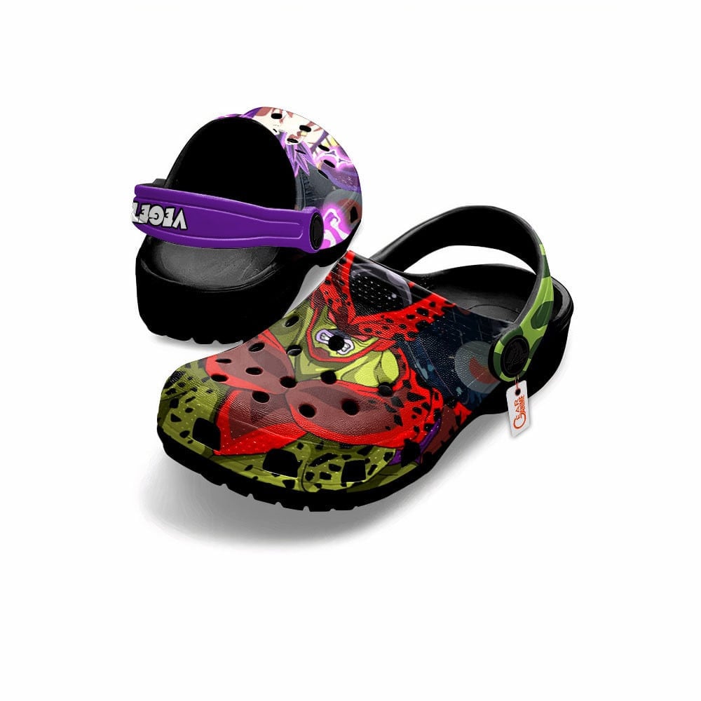 Merchidea Vegeta Ultra Ego vs Cell Max Dragon Ball Anime Crocs Crocband Clogs Shoes Comfortable For Men Women and Kids