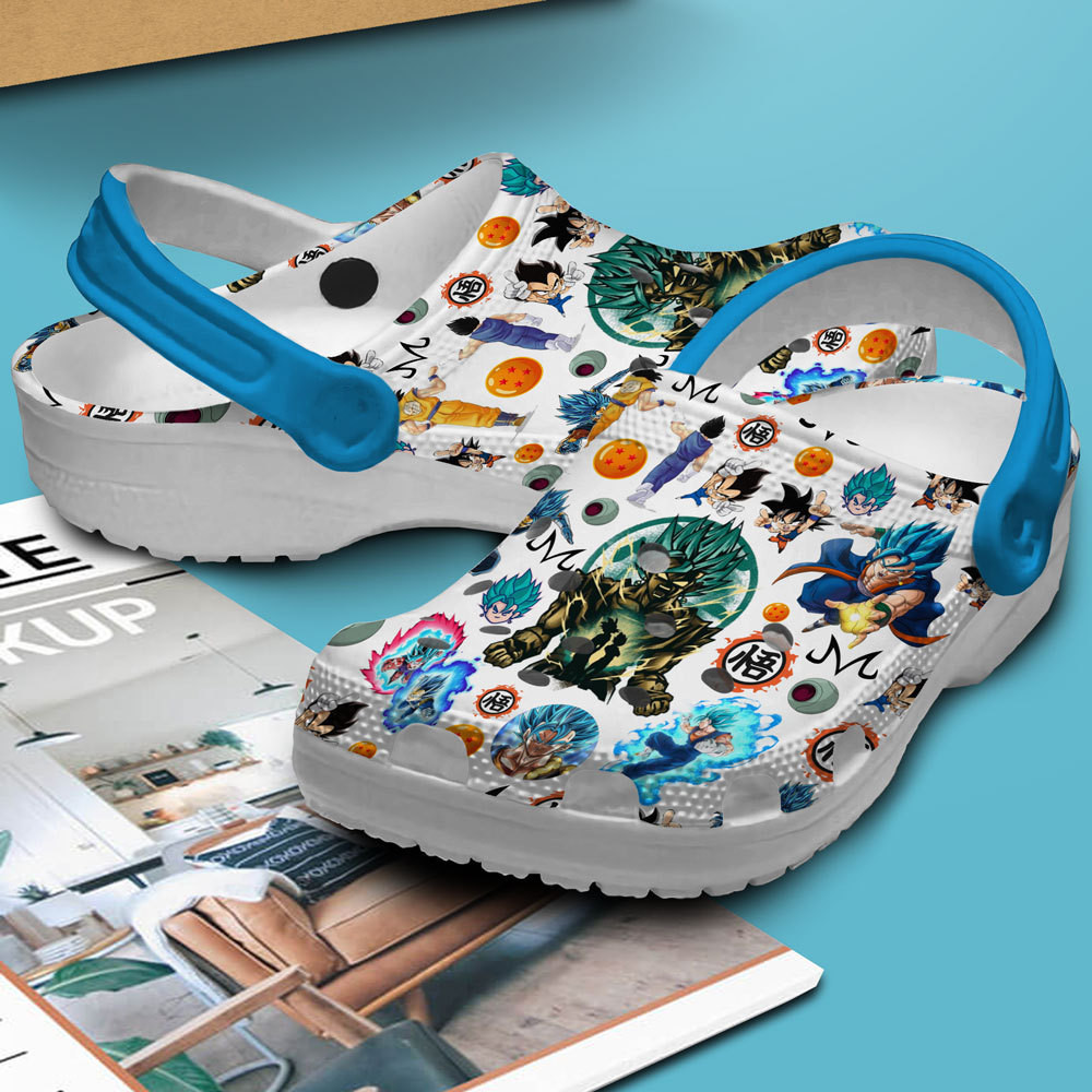 Merchidea Vegito Dragon Ball Cartoon Crocs Crocband Clogs Shoes Comfortable For Men Women and Kids