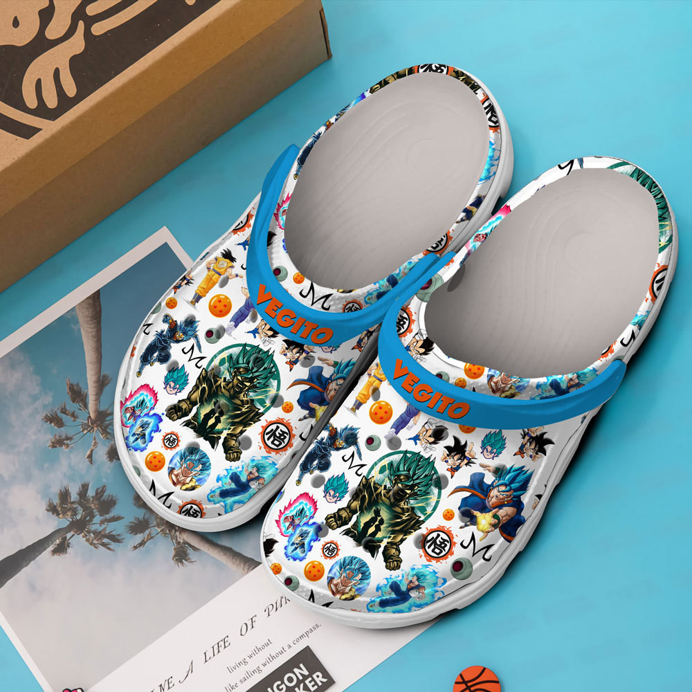 Merchidea Vegito Dragon Ball Cartoon Crocs Crocband Clogs Shoes Comfortable For Men Women and Kids