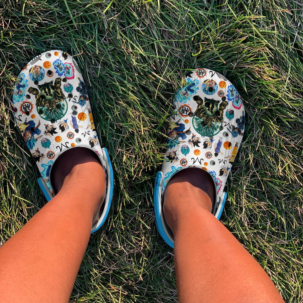 Merchidea Vegito Dragon Ball Cartoon Crocs Crocband Clogs Shoes Comfortable For Men Women and Kids