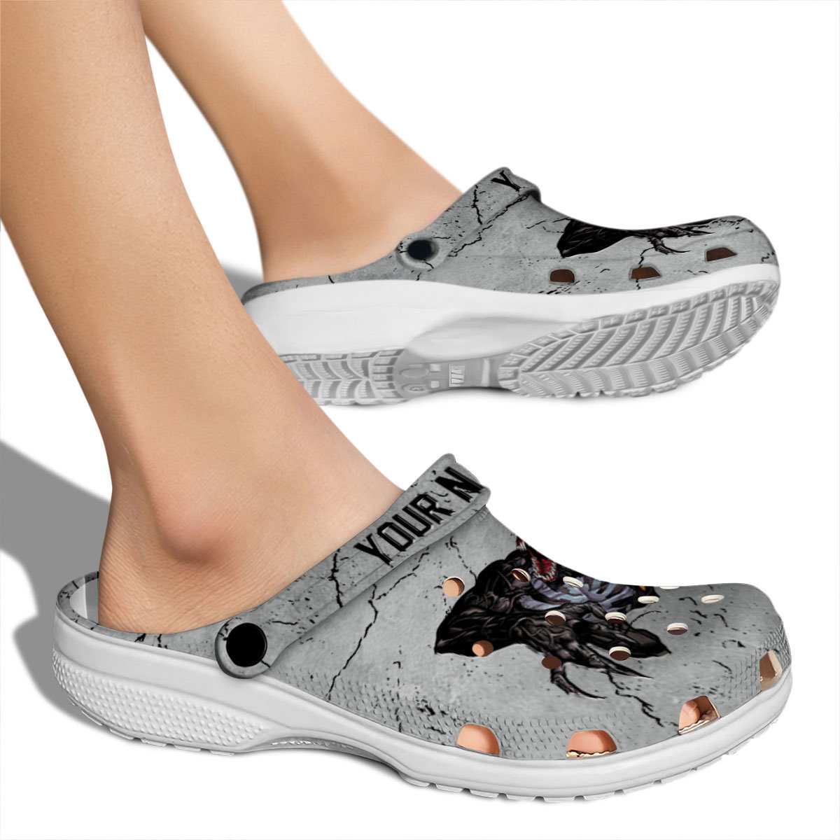 Merchidea Venom Movie Crocs Crocband Clogs Shoes Comfortable For Men Women and Kids