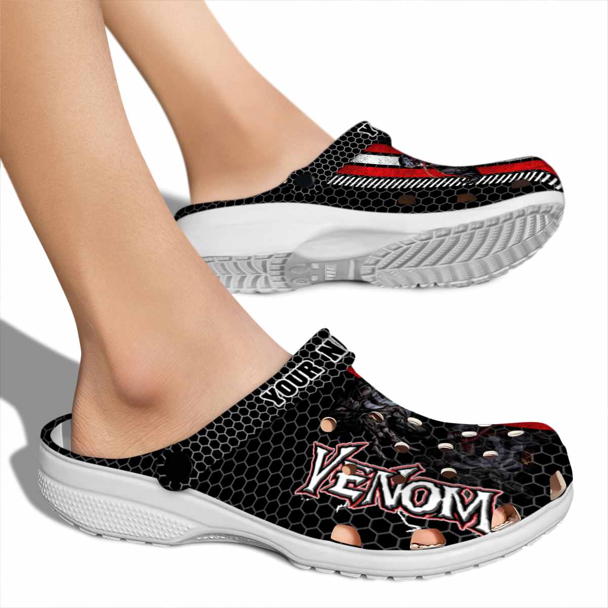 Merchidea Venom Movie Crocs Crocband Clogs Shoes Comfortable For Men Women and Kids