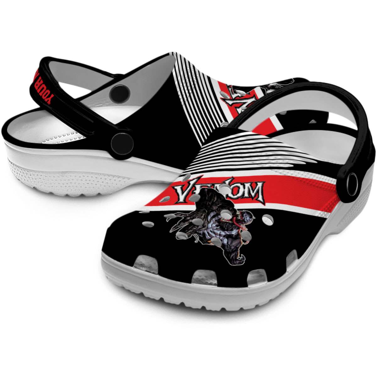Merchidea Venom Movie Crocs Crocband Clogs Shoes Comfortable For Men Women and Kids