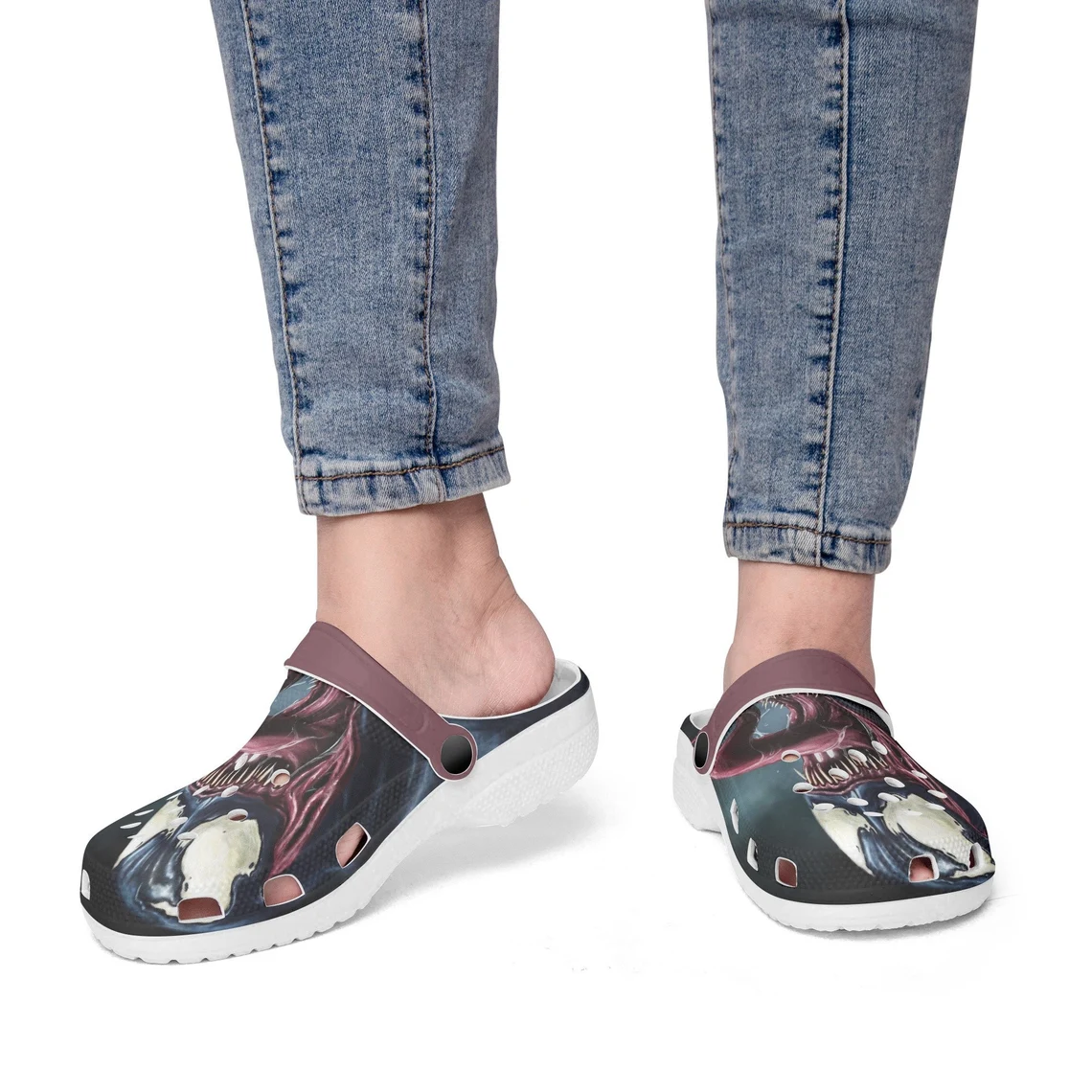 Merchidea Venom Movie Crocs Crocband Shoes Clogs Custom Name For Men Women and Kids