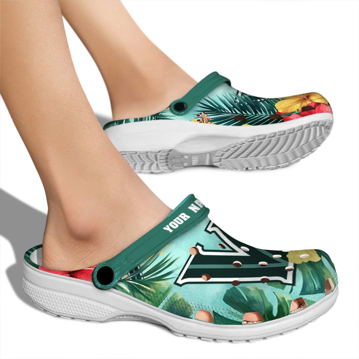 Merchidea Villanova Wildcats NCAA Sport Crocs Crocband Clogs Shoes Comfortable For Men Women and Kids