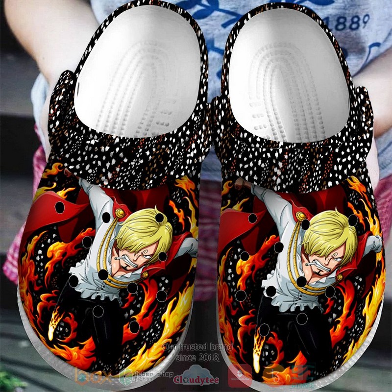 Merchidea Vinsmoke Sanji One Piece Anime Crocs Crocband Clogs Shoes Comfortable For Men Women and Kids