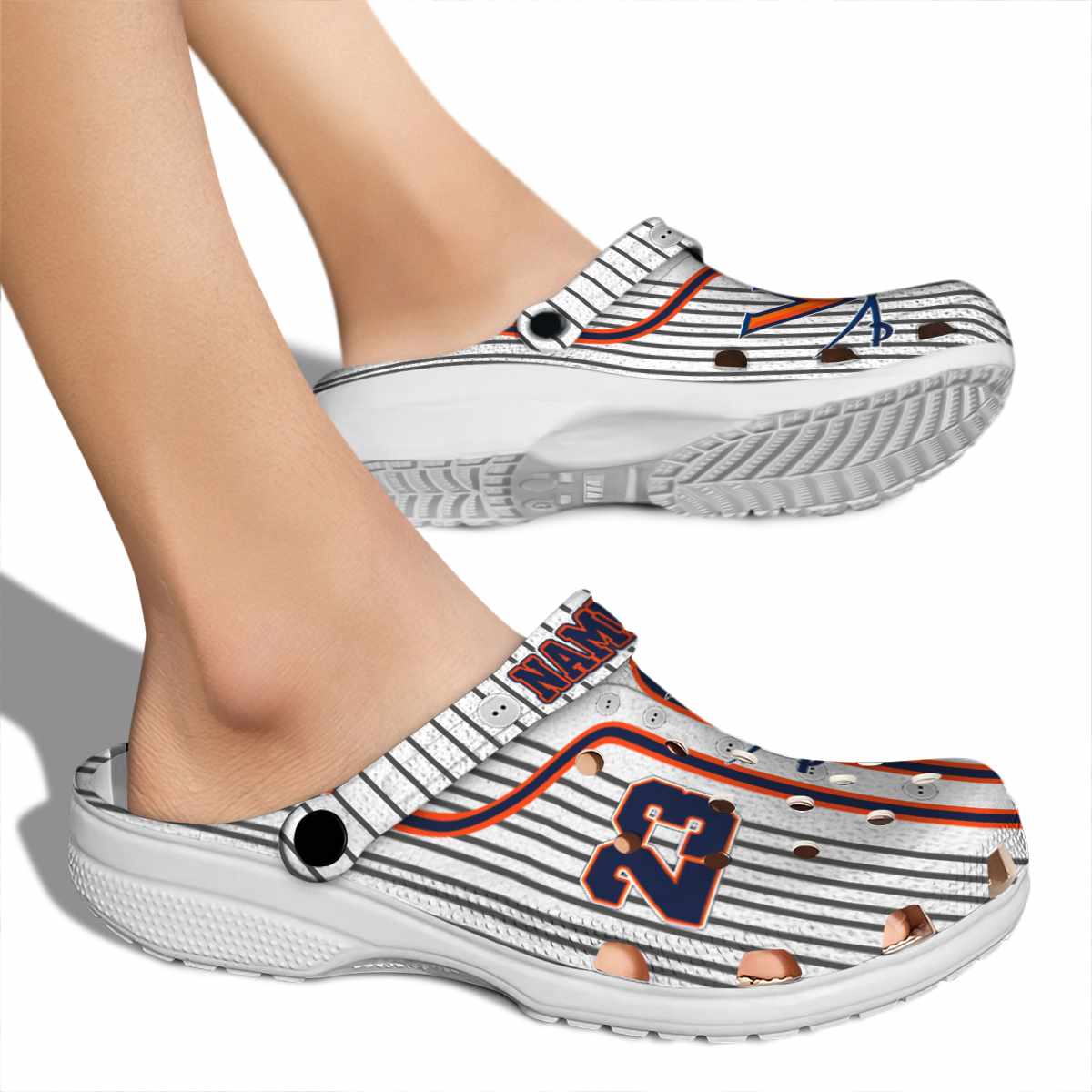 Merchidea Virginia Cavaliers NCAA Sport Crocs Crocband Clogs Shoes Comfortable For Men Women and Kids
