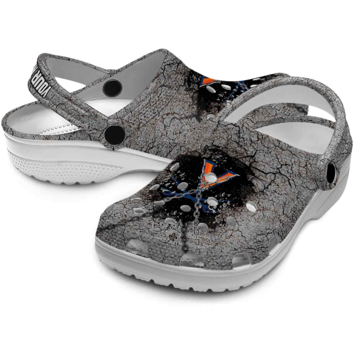 Merchidea Virginia Cavaliers NCAA Sport Crocs Crocband Clogs Shoes Comfortable For Men Women and Kids