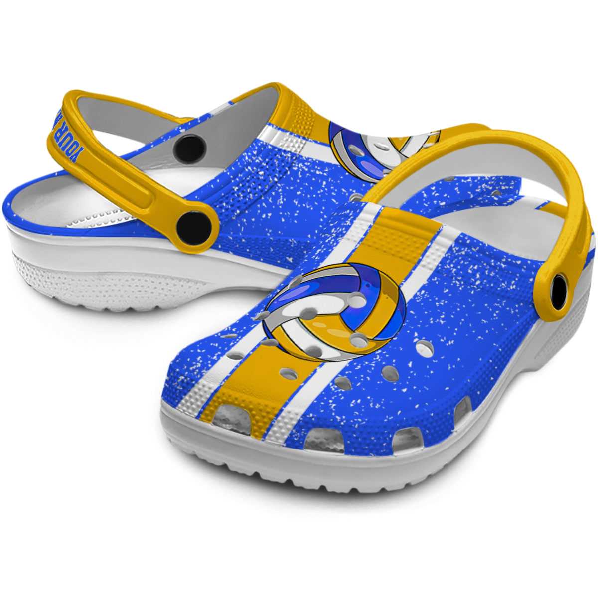 Merchidea Volleyball Sport Crocs Crocband Clogs Shoes Comfortable For Men Women and Kids