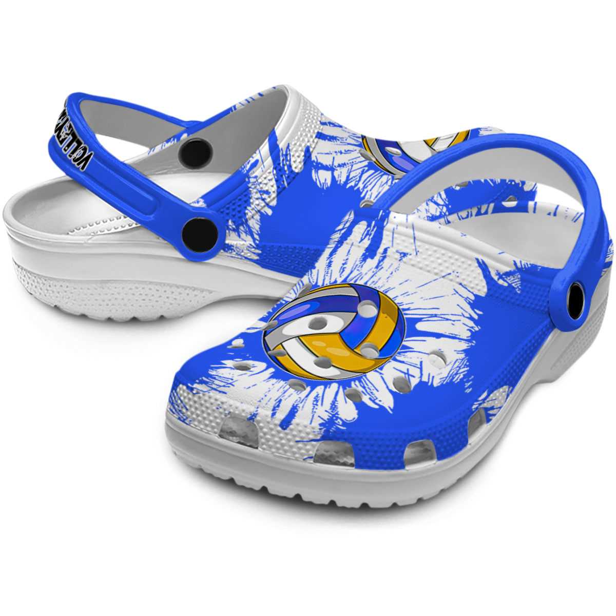 Merchidea Volleyball Sport Crocs Crocband Clogs Shoes Comfortable For Men Women and Kids