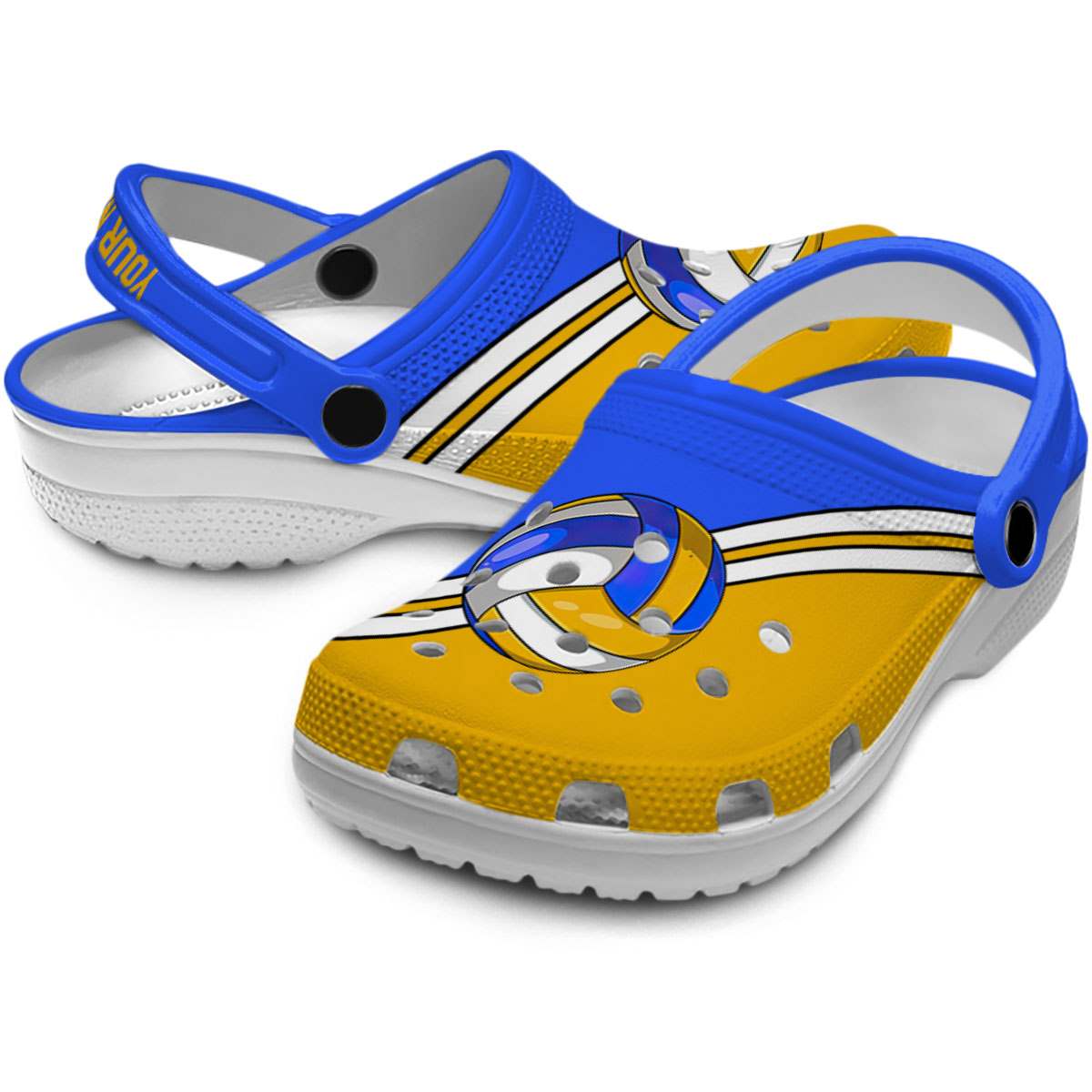 Merchidea Volleyball Sport Crocs Crocband Clogs Shoes Comfortable For Men Women and Kids