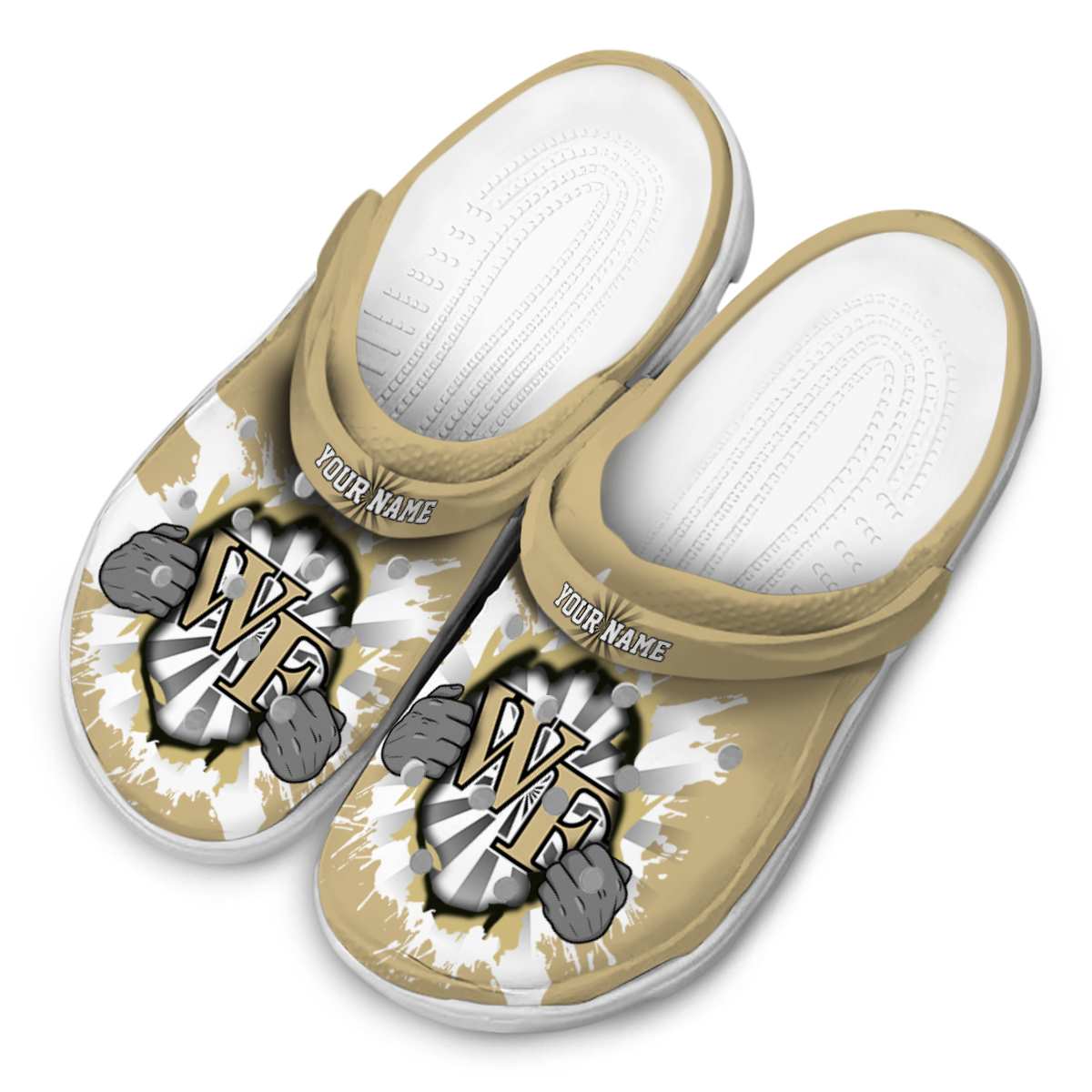 Merchidea Wake Forest Demon Deacons NCAA Sport Crocs Crocband Clogs Shoes Comfortable For Men Women and Kids